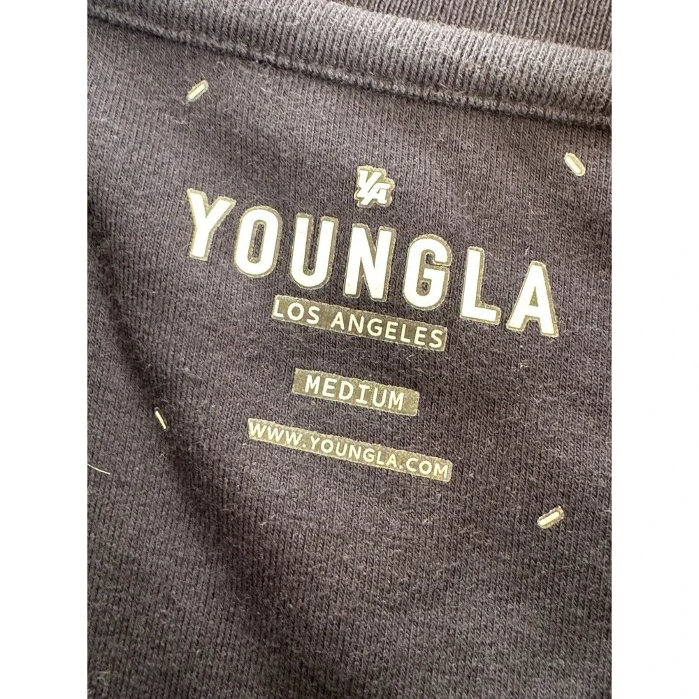 YoungLA 450 Cloud Foam Long Sleeve Shirt Navy Blue Men’s M Used